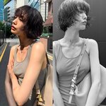 나나, 얇은 민소매 한 장에 드러난 몸매…<b>전신</b> 타투 흔적까지 '핫'