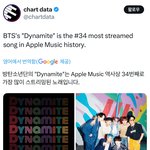 방탄 다너마 애플뮤직 <b>역대</b> 34위