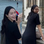 웃은 신민아, 김우빈 또 설레겠네…'여친짤 대방출' [<b>MD</b>스타]