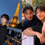 박보검, 얼굴 빛나서 에펠탑이 안 보이네 …BTS 뷔와 또 '찰칵'
