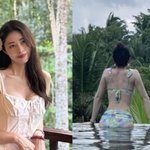 서동주, 신혼여행 모든 사진에 "화난 등근육" 대단하네..비키니...