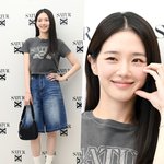 박규영, <b>크롭</b>트 티셔츠+버뮤다 팬츠 '캐주얼을 입어도 청순'