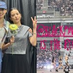  '절친' 블랙핑크 콘서트 직관…잇몸 만개 <b>미소</b>로 '의리 과시'