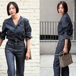 금새록, <b>데님</b>도 헤어도 ‘칼간지’…새 단발에 시크미 폭발