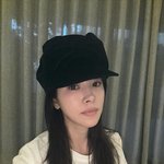 ‘최정훈’ 한지민, 얼굴이 얼마나 작으면..모자가 커보이는 <b>착시</b>