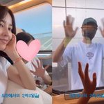 한혜진, 딸과 기성용 만나러 포항行‥차창 사이로 애틋 작별 인사