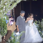 '김준호' 김지민, 부친상→父대신 김대희 손 잡고 입장..먹먹