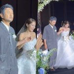 김지민, ‘절친’ 김대희 손잡고 신부입장…하객만 1200명 [종합]