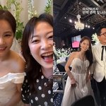 심진화 <b>포착</b>한 김준호김지민 결혼식 2부 “마지막까지 빛나는 두 사람”