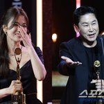 BSA] 송혜교 소감에 눈물, 신동엽 <b>위트</b>에 환호…'청룡' 빛낸...