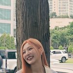 <b>주황색</b> 머리 염색 조이 ㅋㅋ