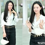 김지원 '단아하면서 <b>세련</b>된 화이트&amp;블랙 공항패션