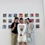 앤디이은주, '화가 변신' 이민우 전시회 찾았다 "영광"