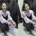 신지, '<b>문원</b> 논란'에 더 깡마른 근황…텀블러보다 작은 얼굴