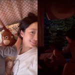 전혜빈, 폭우 속 아들과 우중캠핑 "<b>천둥</b>번개 너무 무서워요"