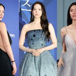 과감한 혜리·반짝이는 윤아…'청룡' 빛낸  레드카펫 드레스 룩