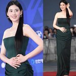 정은채, 창포머리 휘날리고 향기까지…다크그린 드레스 고혹美