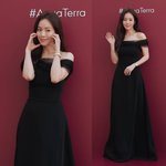 [패션엔 포토] 한지민, 최강 동안 우아한 오프숄더 블랙 드레스룩...