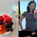 '둘째 임신' 이하늬, 출산 앞두고 잘 챙겨 먹는 <b>만삭</b> 임산부