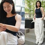 전진류이서, 결혼 4년차 “둘이 너무 좋아”…민소매+와이드팬츠 일상룩