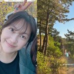 '활동중단' 신애, 뭐 하고 사나 봤더니…튜브 들고 숲길 나들이