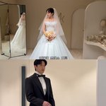결혼' 김가은윤선우, 드레스·<b>예복</b> 입고 어색..10년 열애 끝 결혼식...