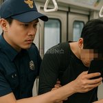 소속20대 간부급 경찰관, 지하철서 여성 몰카 혐의로 현행범 <b>체포</b>