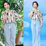 블라우스+민트 힐로 ‘에스닉+청량’ 두 마리 토끼…<b>MC</b>룩 끝판왕