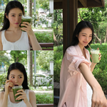 신예은, 초록 속에서 반짝…‘여름 여신이 따로 없네’