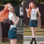 [어케생각해] [패션엔 포토] 레드벨벳 크러쉬 조이, 출근하는 바비...