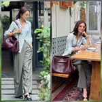 ‘58세’ 김희애, 셔츠+버건디 백으로 우아한 점심…“짧은 여행...