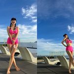 '46세' 장영란, 무보정 <b>핫핑크</b> 비키니 몸매… 한창이 찍은 인생샷