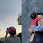 윤승아<b>김무열</b>, 훌쩍 큰 아들과 휴가 “子만 봐도 행복해”