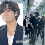 BTS 뷔도 말렸는데…아이돌 공항 과잉 경호 논란, 또 나왔다 [MD이슈]