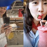 뉴욕서 즐기는 신혼일기…딸기음료 한입에도 ‘달달함 뚝뚝’ [<b>MD</b>스타]