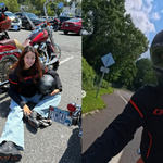  임신 7개월에 200km 오토바이 투어…“산 넘고 <b>바다</b> 건너”