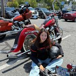 7개월에 200km 바이크 투어 “<b>할리</b> 태교 너무 좋아, 애기 용품...