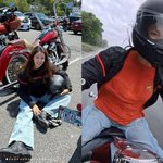 '이혼 후 둘째 임신' 이시영, 200㎞ 오토바이 투어