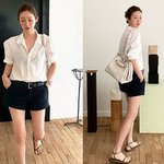 ‘170cm 정석비율’ 차정원, 시스루 셔츠에 쇼츠 툭…“이게 진짜...