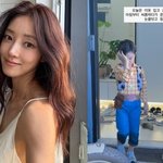 끼 못 숨겼네, 서하얀 난감…울고불고 <b>등교</b>룩 ‘디즈니’ 그 자체