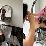 제니, '란제리룩' 차림으로 <b>세면대</b> 위에서...'파격적' 매력 발산