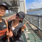 뉴진스 다니엘, 한강 <b>러닝</b> 근황...션 "10km 56분 기록 탐나는...