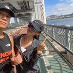 중단’ 뉴진스 다니엘, 또 션과 함께 포착 “욕심 나는 <b>러닝</b> 인재”