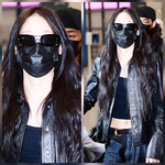 ‘신세계家 딸’ 애니, 올블랙에 <b>레더</b>·로우라이즈 툭…입국장 씹어먹었다