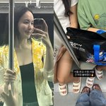 이혼 박지윤, 두 자녀와 지하철서 포착‥얼굴 안 가리고 셀카 찍는...