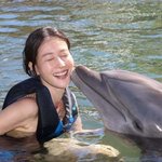 이현이, 하와이서 27만원 내고 건진 <b>인생샷</b>‥돌고래와 뽀뽀 쪽