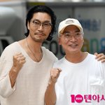 <b>최귀화</b>-조재윤, 다정하게 힘찬 파이팅![TEN포토+]