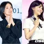 "민자 동생 <b>민경</b>이" 송혜교, 강민경 팥빙수+소금빵 간식차 받고...
