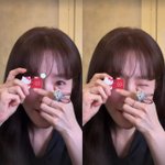 미이런로 뭘 찍겠다는 건지…한지민, 얼굴 따라 <b>행동</b>까지 '러블리'