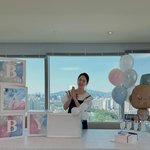 ‘44세에 둘째 임신’ 박은영, <b>젠더리빌</b> 파티 현장..딸맘의 행복...